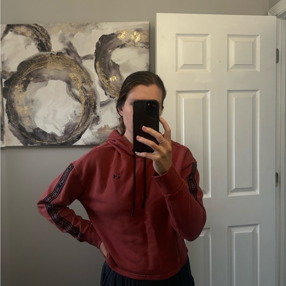 Burnt Orange Under Armour Sweater Hoodie